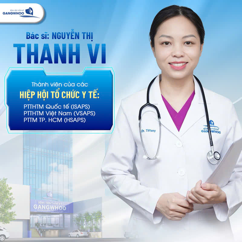 Bác sĩ Nguyễn Thị Thanh Vi hiện đang là thành viên của các hiệp hội tổ chức