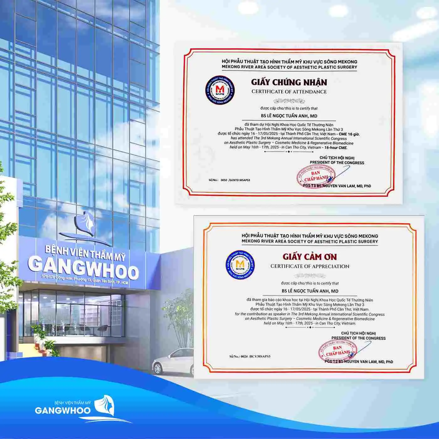 Giấy chứng nhận tham gia hội nghị KSAS 2025