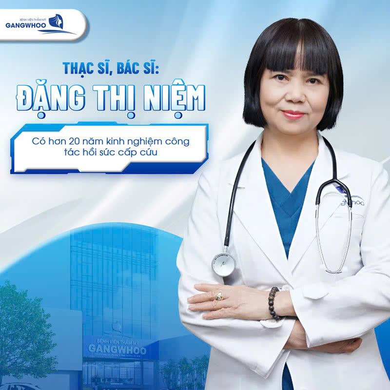 Thạc sĩ, bác sĩ Đặng Thị Niệm có hơn 20 năm kinh nghiệm công tác hồi sức cấp cứu