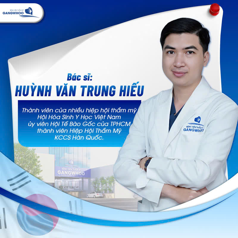 Bác sĩ Huỳnh Văn Trung Hiếu thành viên của nhiều hiệp hội thẩm mỹ Hội hóa sinh Y học Việt Nam