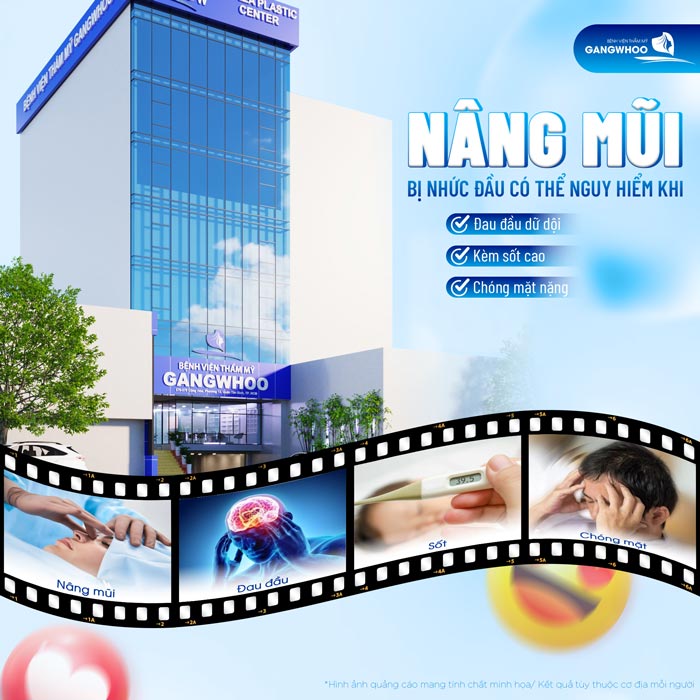 Nâng mũi bị nhức đầu có nguy hiểm không? Nguyên nhân do đâu?