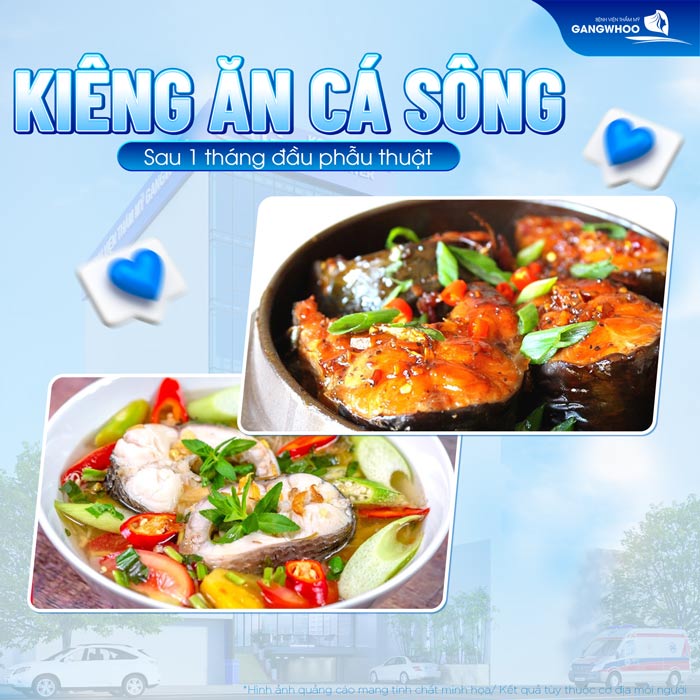 Nâng mũi có được ăn cá sông không? Có ảnh hưởng đến quá trình hồi phục