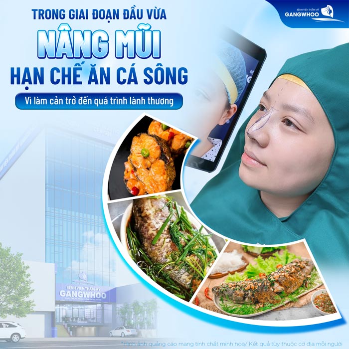 Nâng mũi có được ăn cá sông không? Có ảnh hưởng đến quá trình hồi phục