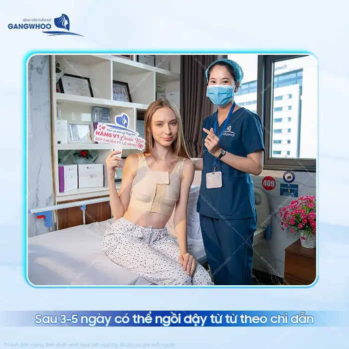 Cách tự ngồi dậy sau khi nâng ngực tránh ảnh hưởng đến túi ngực