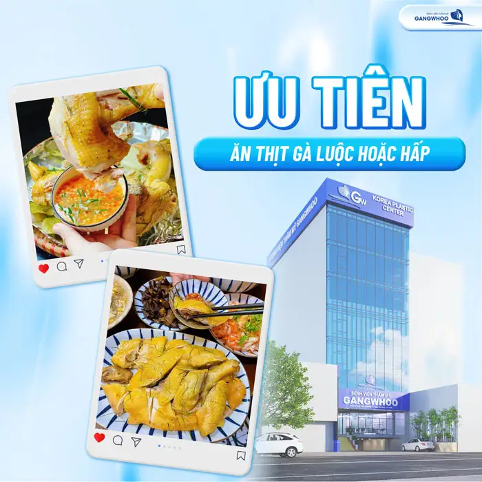 Cắt mí bao lâu thì ăn được thịt gà để tránh vết thương bị sưng