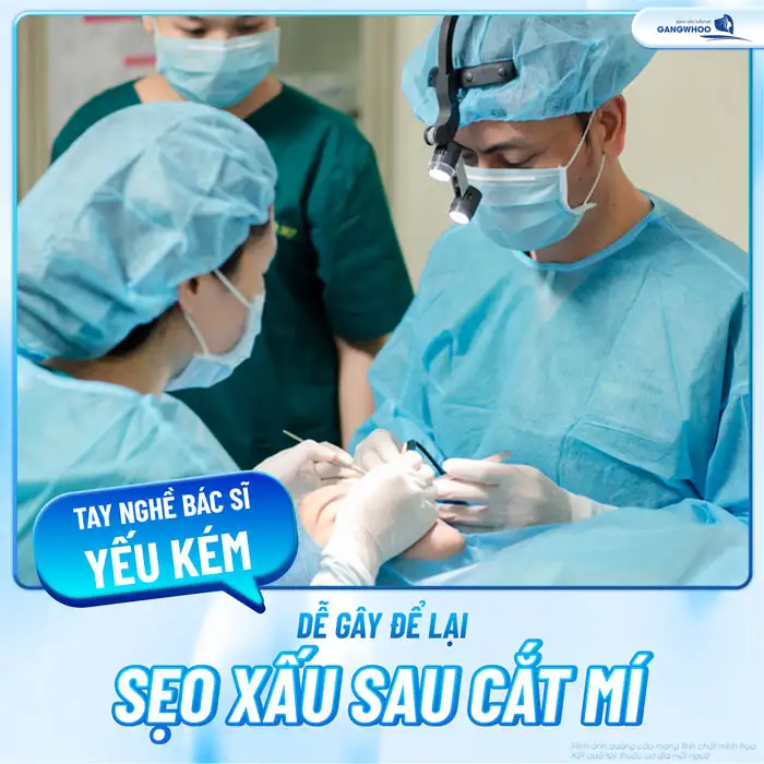 Cắt mí mắt có để lại sẹo không? Yếu tố gây ra sẹo là gì?