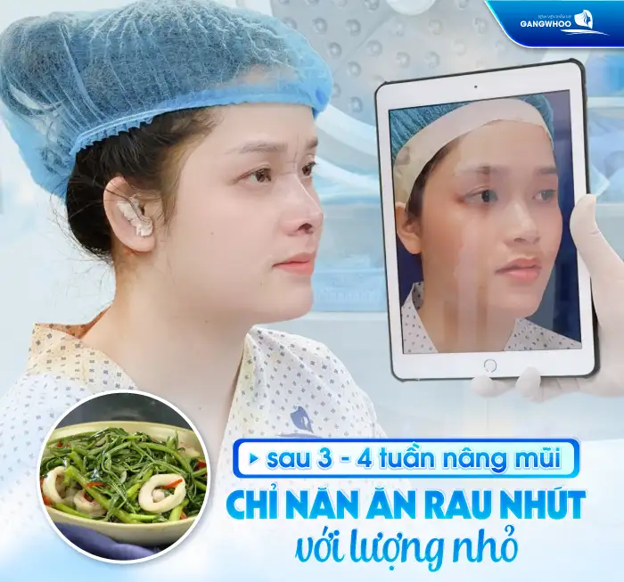 Nâng mũi ăn rau nhút được không? Có ảnh hưởng đến sức khỏe sau nâng mũi