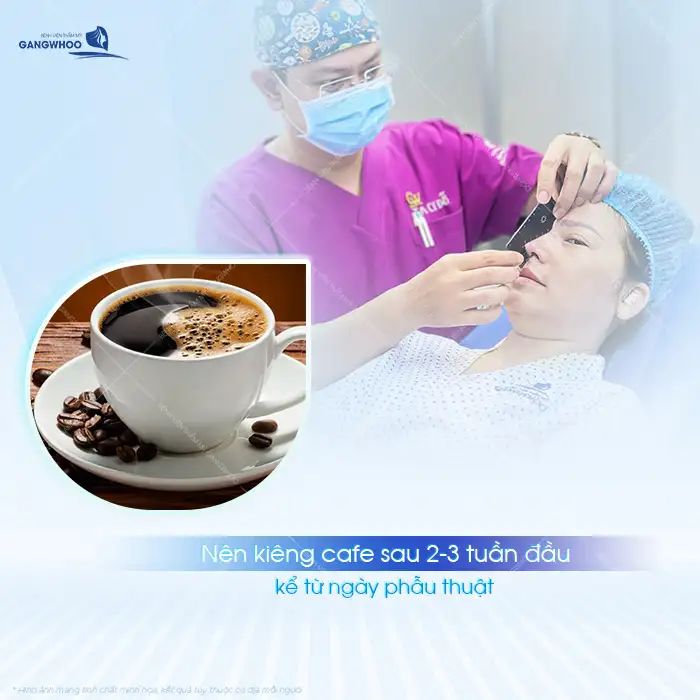 Nâng mũi có được uống cafe không? Có ảnh hướng đến vết thương sau nâng mũi?