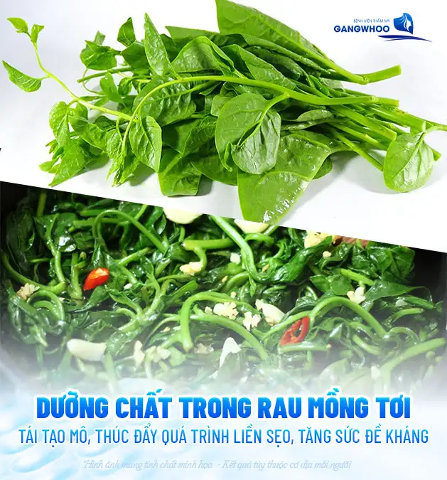 Sau nâng mũi có nên ăn rau mồng tơi không? Có nên kiêng không?