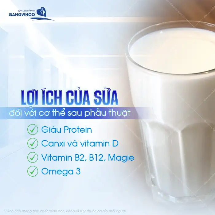 Nâng mũi có uống sữa được không? Các loại sữa nên bổ sung