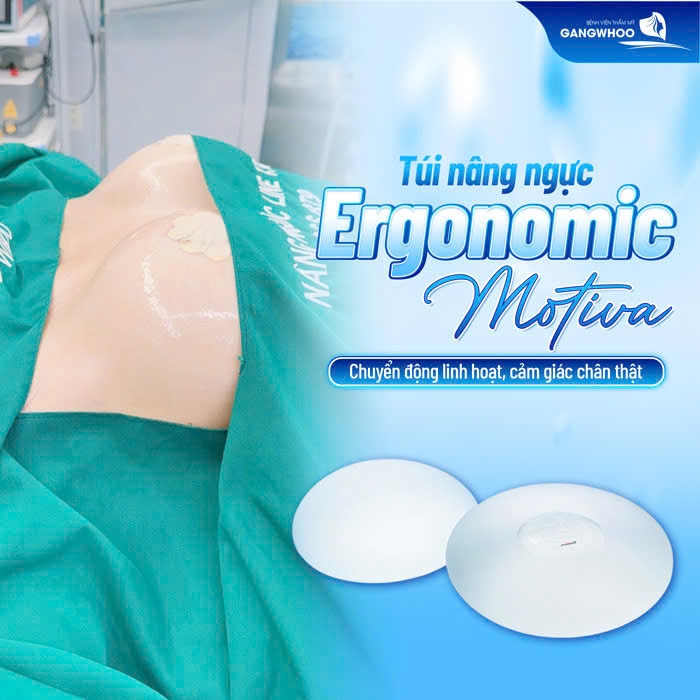 Nâng Ngực Tại Gangwhoo – Kiến Tạo Vòng 1 Hoàn Mỹ, An Toàn & Tự Nhiên 5 Túi nâng ngực Ergonomic (Motiva) – Chuyển động linh hoạt, cảm giác chân thật
