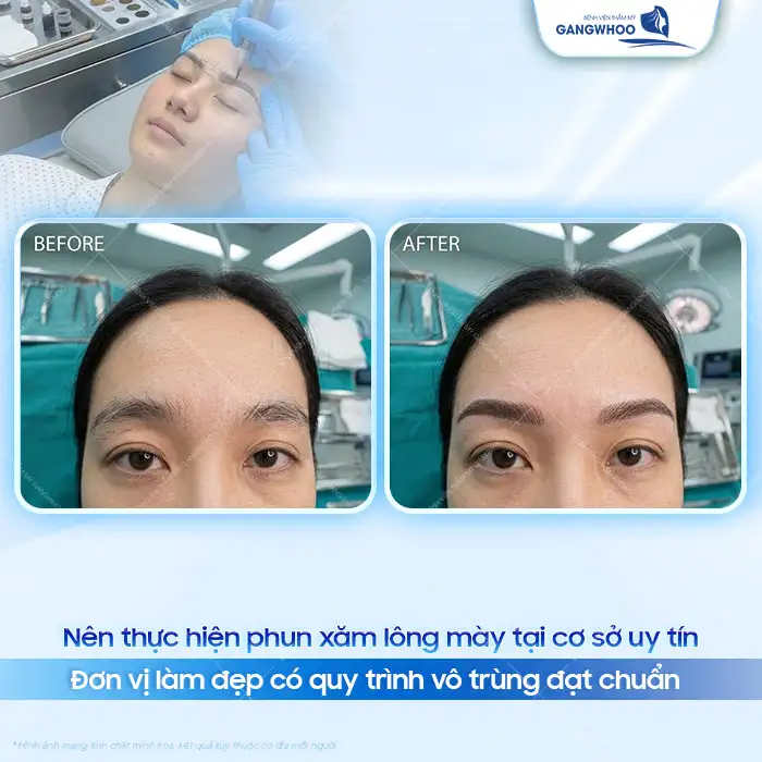 Tìm hiểu các bước phun lông mày chuẩn cơ bản hiện nay