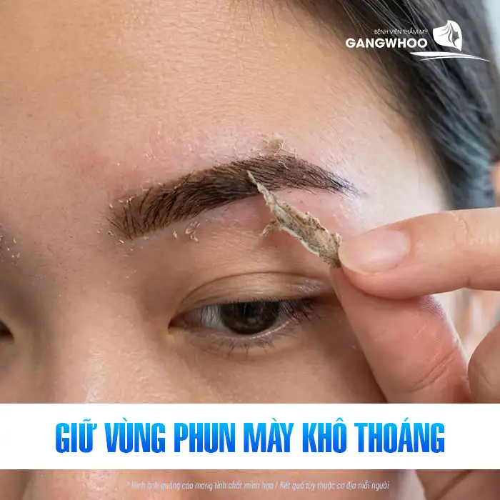 Cách làm lông mày nhanh bong sau khi phun mà vẫn an toàn và đẹp