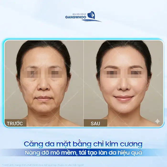 Căng da mặt bằng chỉ kim cương là gì? Có an toàn và hiệu quả không?