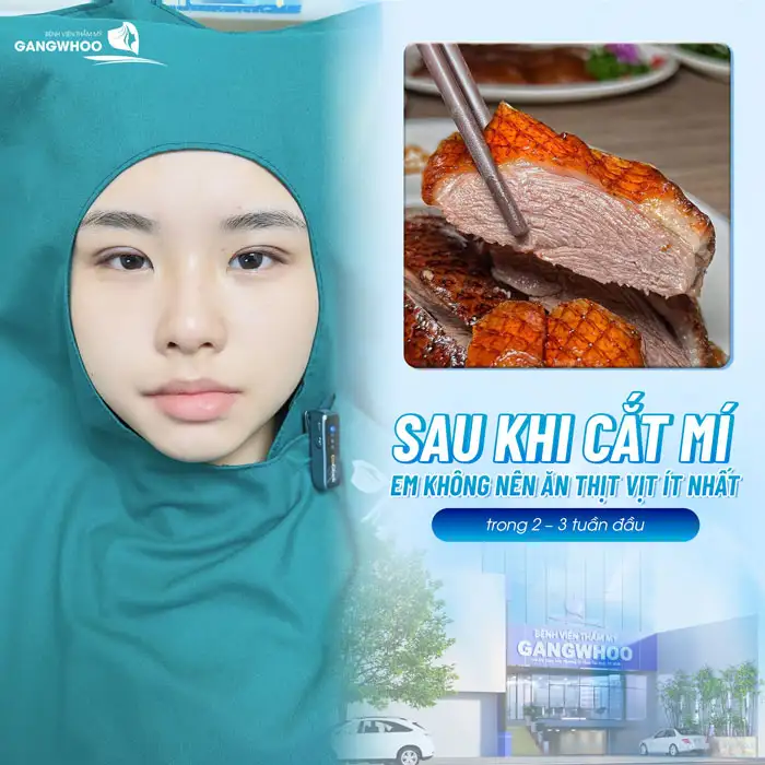 Cắt mí có được ăn thịt vịt không? Cần kiêng thịt vịt bao lâu?