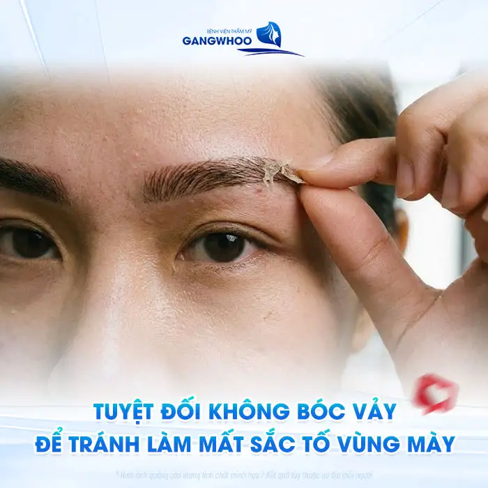 Chăm sóc lông mày sau phun đúng cách giúp bong nhanh, lên màu đẹp