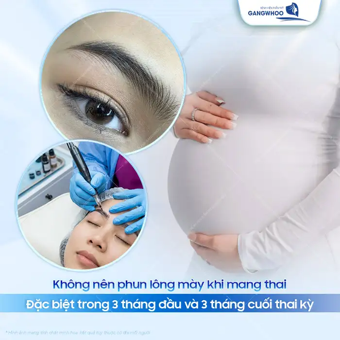 Có nên phun lông mày khi mang thai không? Bác sĩ tư vấn chi tiết
