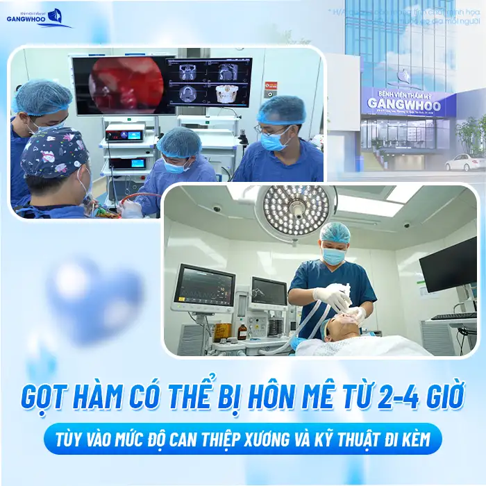 Gọt hàm hôn mê bao lâu? Quy trình gây mê diễn ra như thế nào?