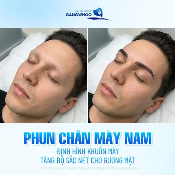 Có nên phun chân mày cho nam? Các kiểu dáng chân mày đẹp, nam tính