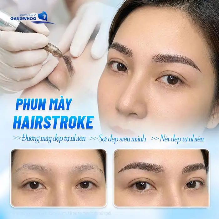 Phun mày Hairstroke là gì? So sánh với phun mày truyền thống có gì khác biệt
