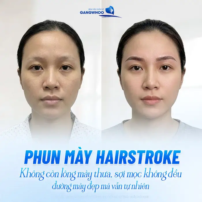 Phun mày Hairstroke là gì? So sánh với phun mày truyền thống có gì khác biệt