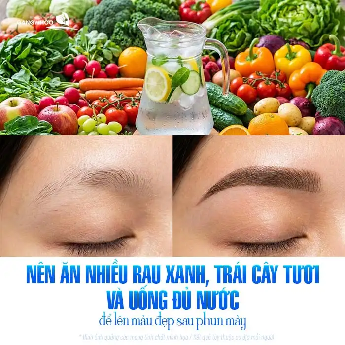 Phun mày tán bột kiêng ăn gì? Danh sách thực phẩm cần tránh