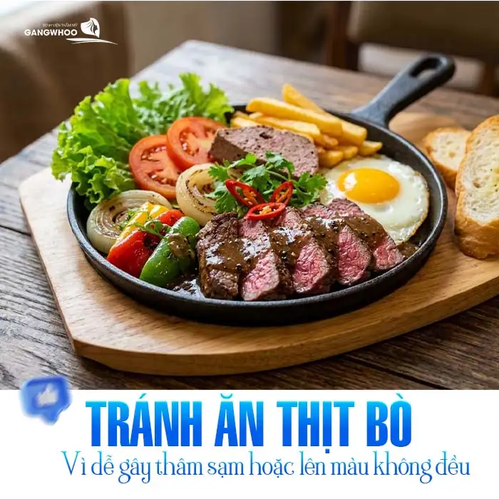 Phun mày tán bột kiêng ăn gì? Danh sách thực phẩm cần tránh