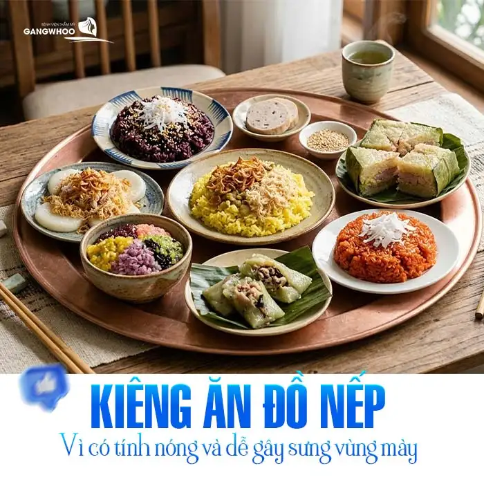 Phun mày tán bột kiêng ăn gì? Danh sách thực phẩm cần tránh
