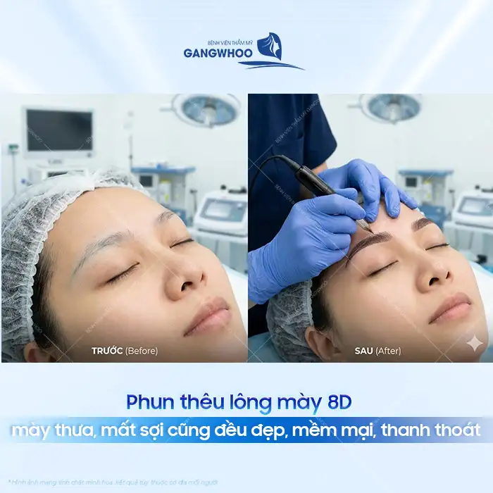 Phun thêu lông mày 8D là gì? Hiệu ứng có tự nhiên như sợi thật?