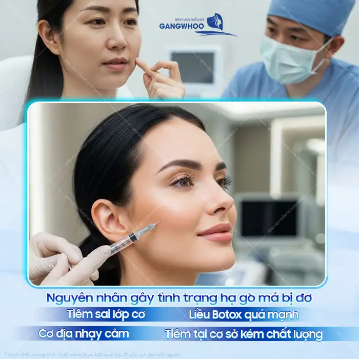 Tiêm hạ gò má bị đơ có nguy hiểm không? Nguyên nhân và cách khắc phục