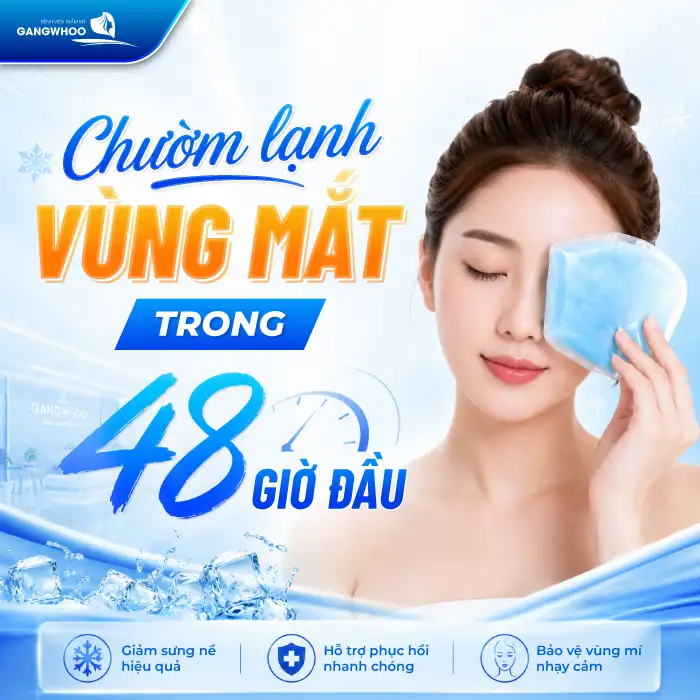 Bấm mí mắt bao lâu thì hết sưng? Cách giảm sưng hiệu quả