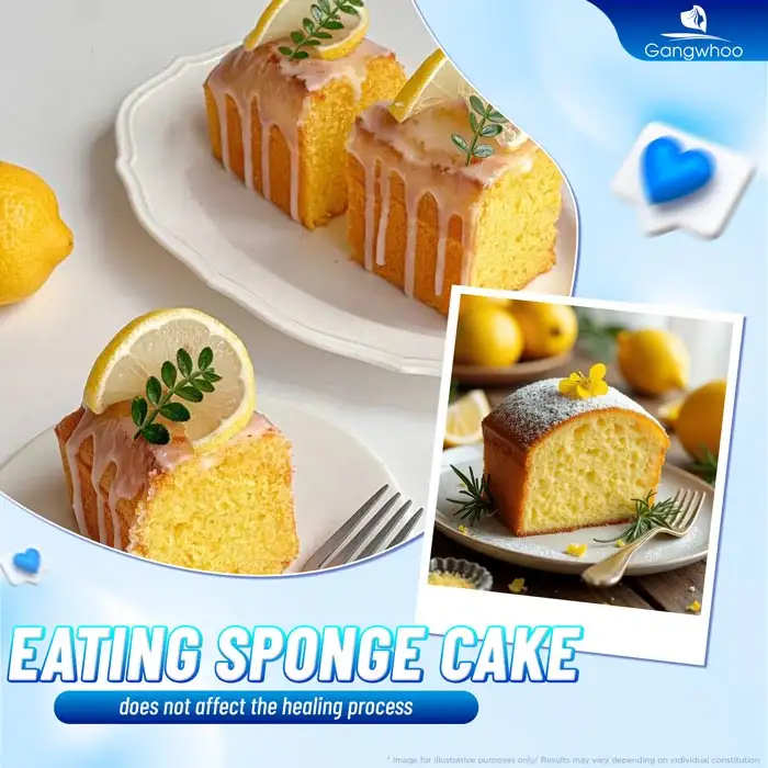 Can you eat sponge cake after nose augmentation? Are there any precautions?