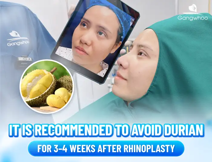 Can you eat durian after rhinoplasty? Does it cause any adverse effects?
