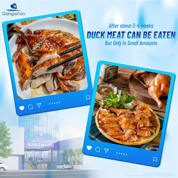 Can you eat duck meat after eyelid surgery? How long should you avoid duck meat?
