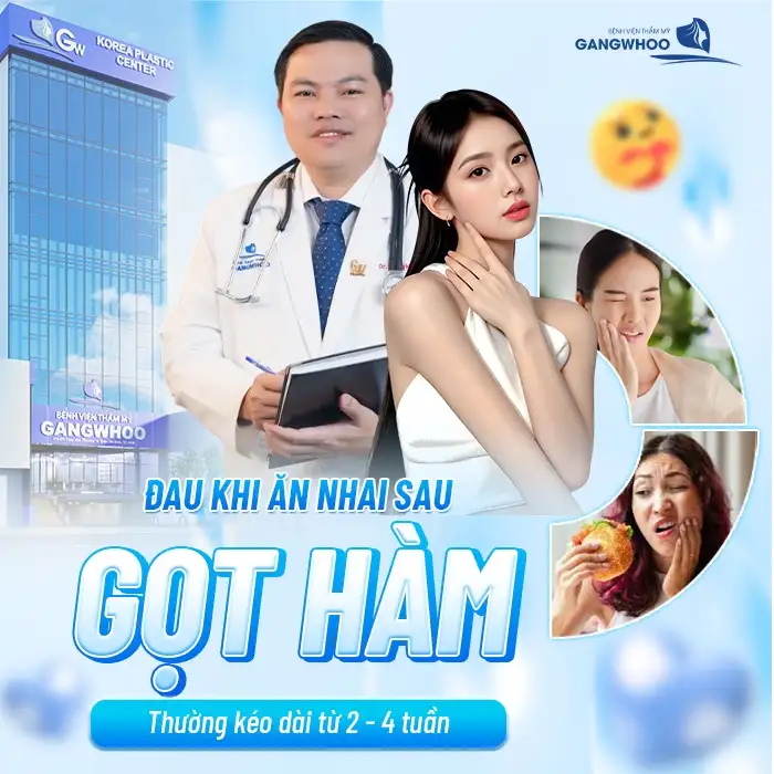 Đau khi ăn nhai sau gọt hàm thường kéo dài từ 2 – 4 tuần