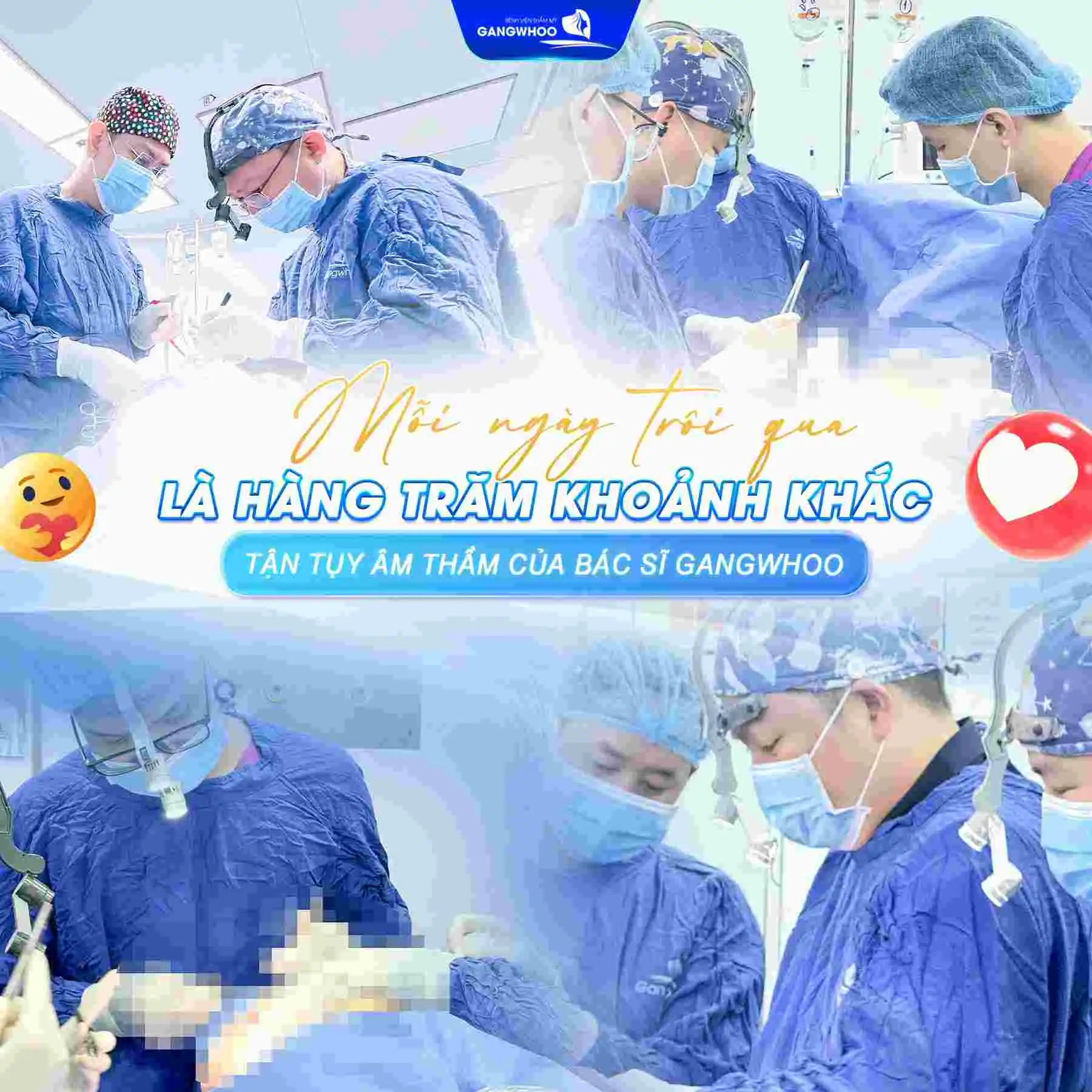 Mỗi ca thẩm mỹ các bác sĩ luôn đặt tâm huyết vì sự thay đổi của khách hàng