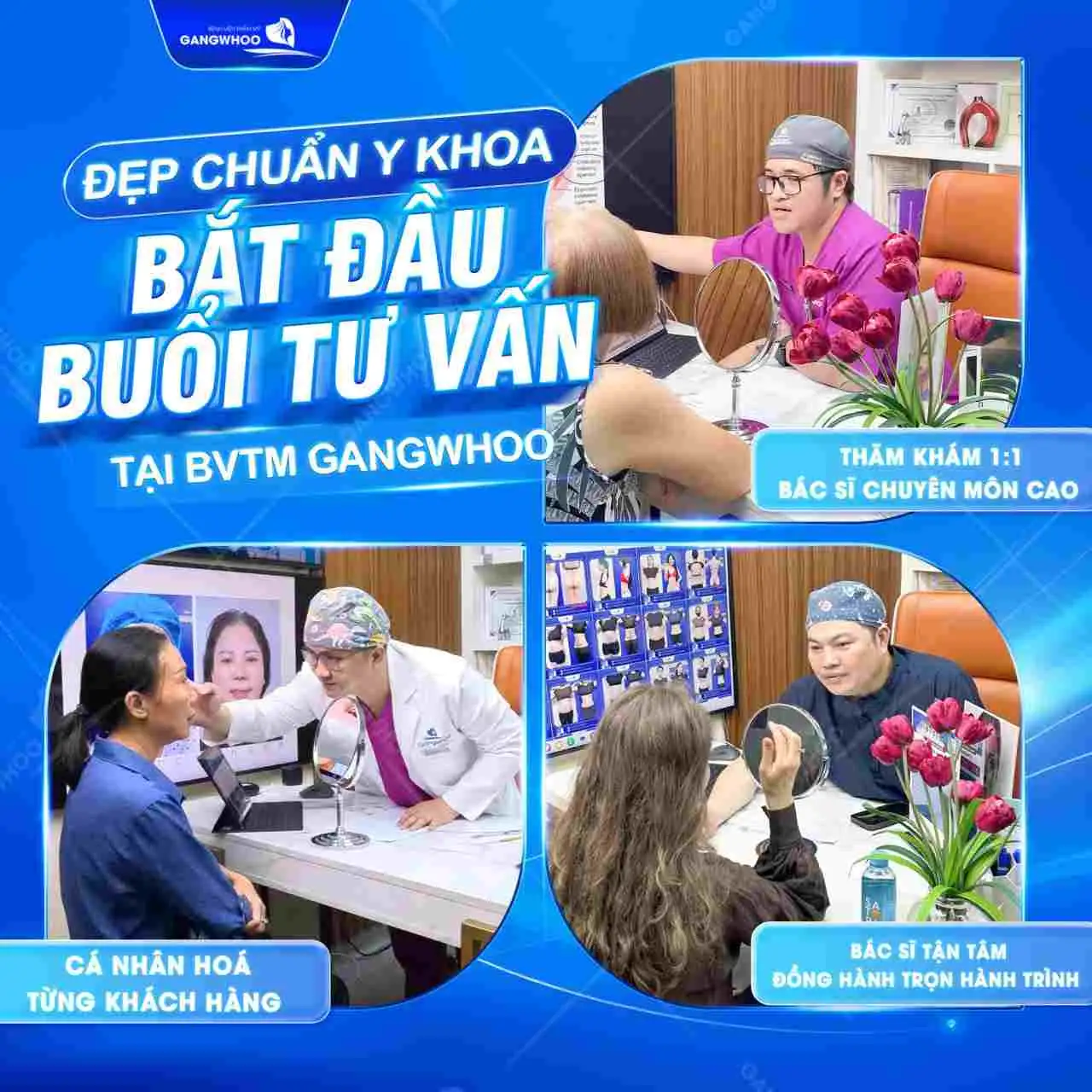 Mỗi khách hàng trước khi thực hiện thẩm mỹ đều được tư vấn bởi bác sĩ chuyên môn