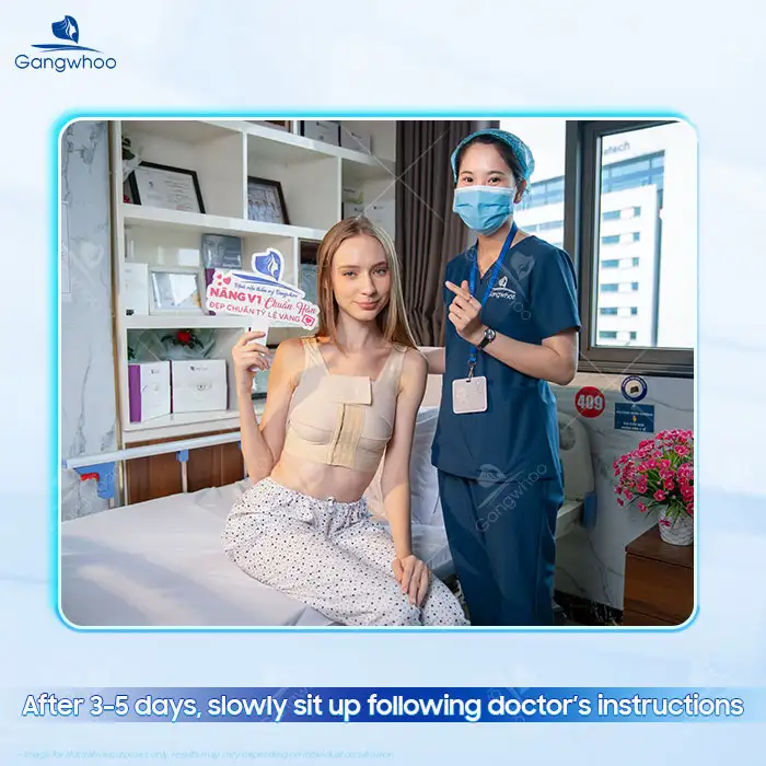 How to Sit Up by Yourself After Breast Augmentation Without Affecting Implants